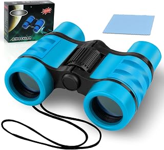 OSDUE Kids Telescope Outdoor Toys, 4x30 High Resolution Binoculars for Kids Toys Educational Learning, Sports and Outside Play, Gifts for Age 3-12 Boys Girls (Blue)