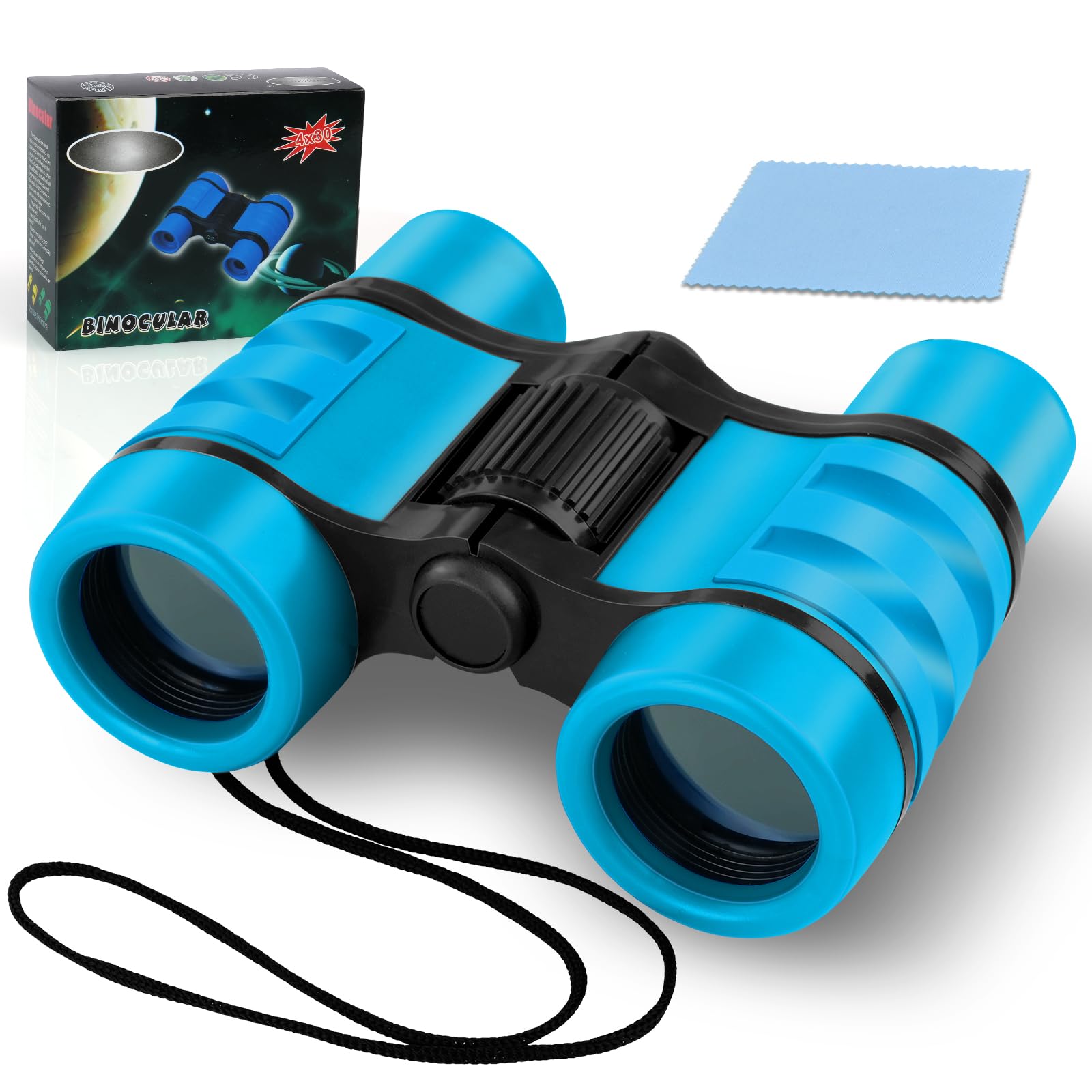 OSDUE Kids Telescope Outdoor Toys, 4x30 High Resolution Binoculars for Kids Toys