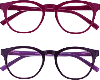 OPULIZE BLU Reading Glasses for Men and Women, UV Protection – Multipack Color & Magnification