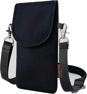 FVRYOG Crossbody Phone Bag, Cell Phone Pouch with Adjustable Strap | Phone pouch with front pocket, flap closure and adjustable strap for carrying phones, cards, keys and other daily essentials