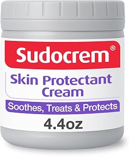 Sudocrem Baby Diaper Rash Cream, Skin Protectant with Zinc Oxide, 4.4oz | Triple Action Baby Rash Cream, Soothes, Treats and Protects, 15.29% Zinc Oxide, Skin Protectant, Suitable for All Skin Types