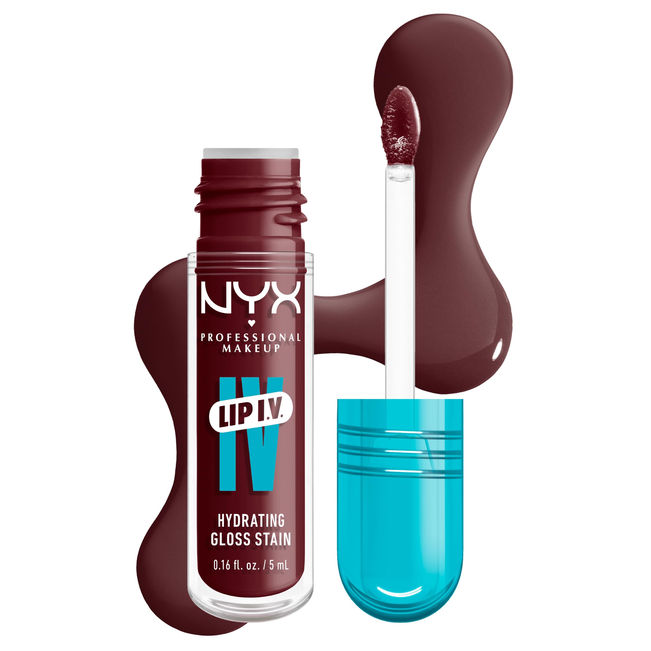 NYX Professional Makeup Moisturising Lip Gloss and Lip Stain, 2 in 1, Up to 12 H