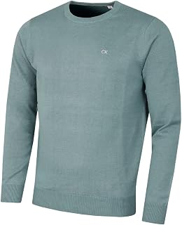 Calvin Klein Men's 2026 Soft Cotton Golf Crew Neck Sweater