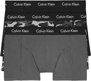 Calvin Klein Boxer Uomo, Grigio Ashford (np1952-910)/stampa mimetica, M