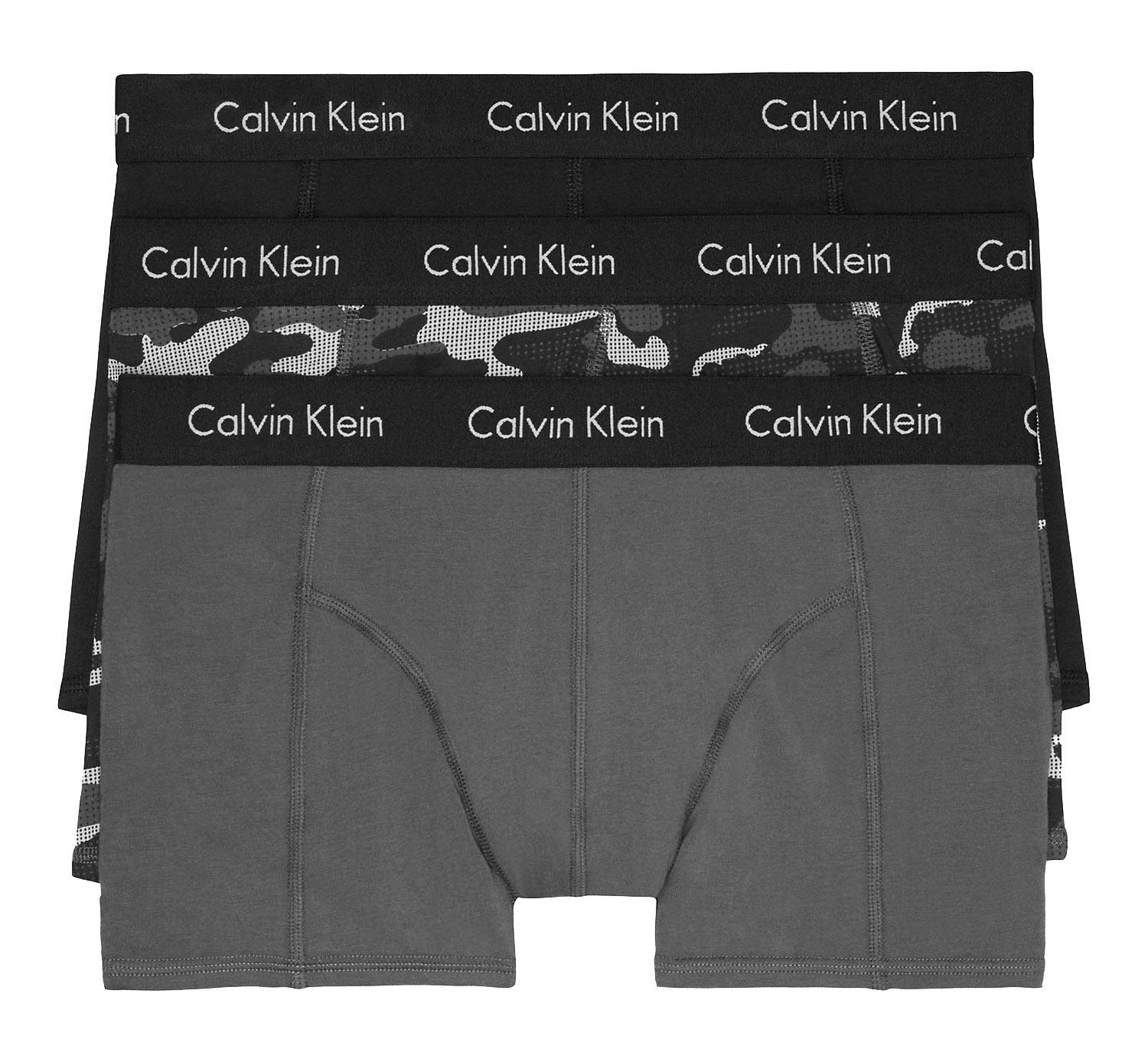 Calvin Klein Boxer Uomo, Grigio Ashford (np1952-910)/stampa mimetica, M