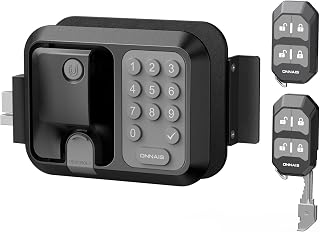 ONNAIS Keyless RV Door Lock with 0–9 Keypad &amp; One-FOB Dual Lock Control | Fits Most Trailers &amp; 5th Wheels, Full-metal weatherproof build, Peek-proof password protection, Hidden backup mechanical key