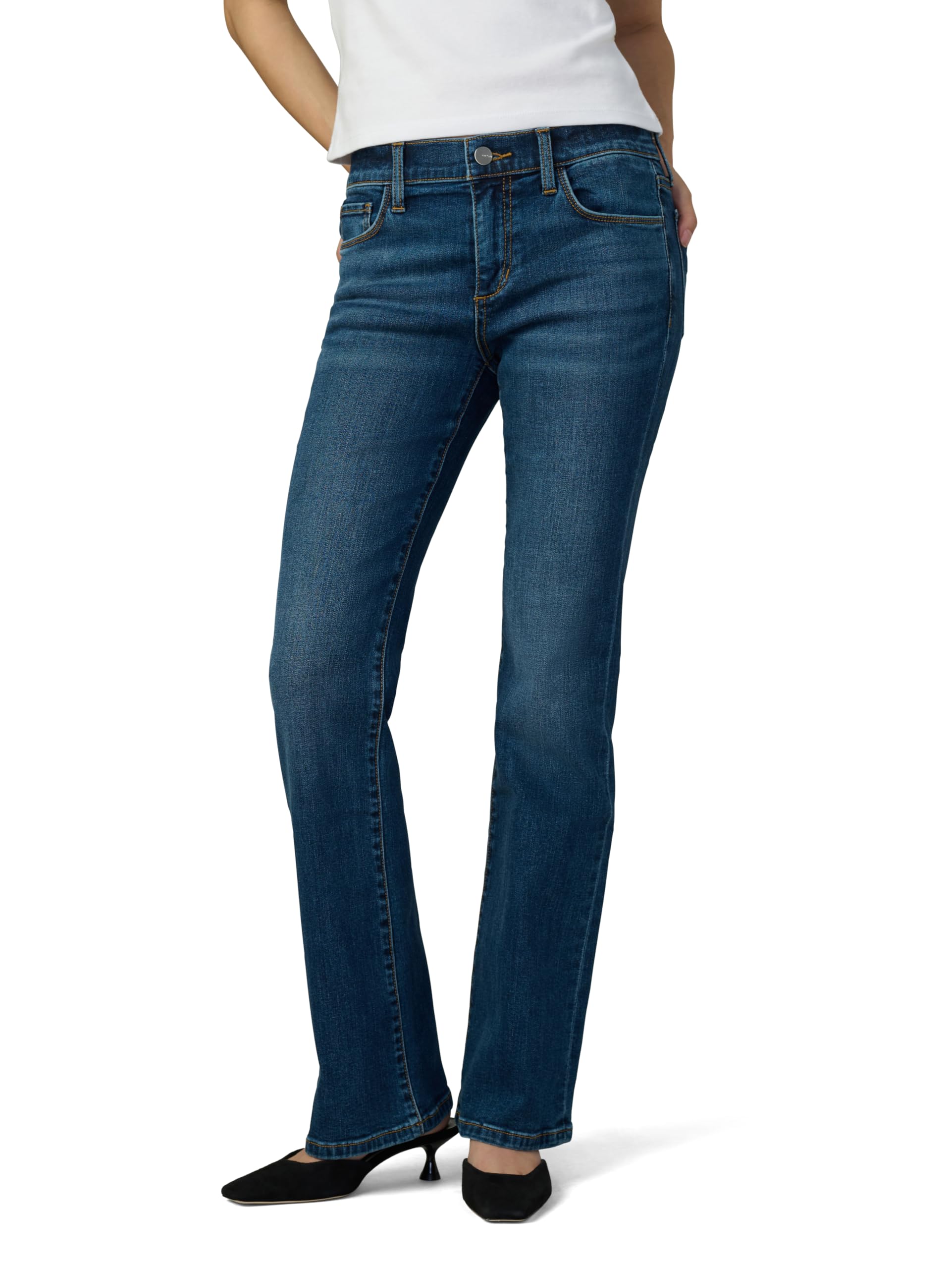 Joe's Women's The Provocateur Petite Mid Rise Bootcut Jeans