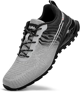 Kricely Trail Running Shoes Men Fashion Walking Hiking Tennis Shoes Men Cross Training Shoes Men Casual Training Shoes