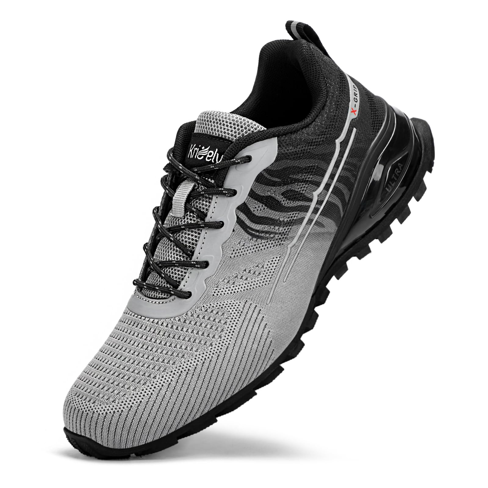 Kricely Trail Running Shoes Men Fashion Walking Hiking Tennis Shoes Men Cross Tr