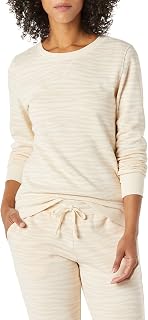 Amazon Essentials Women's Fleece Crewneck Long Sleeve Pullover Sweatshirt