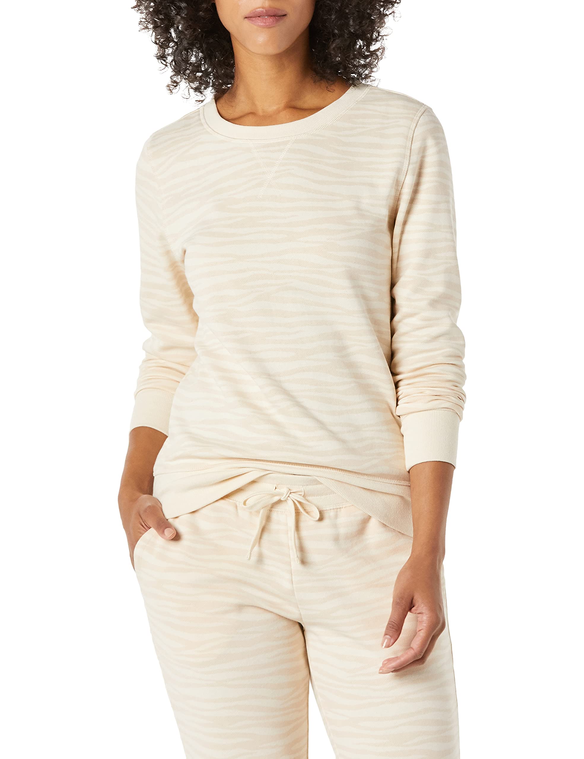 Amazon Essentials Women's Fleece Crewneck Long Sleeve Pullover Sweatshirt