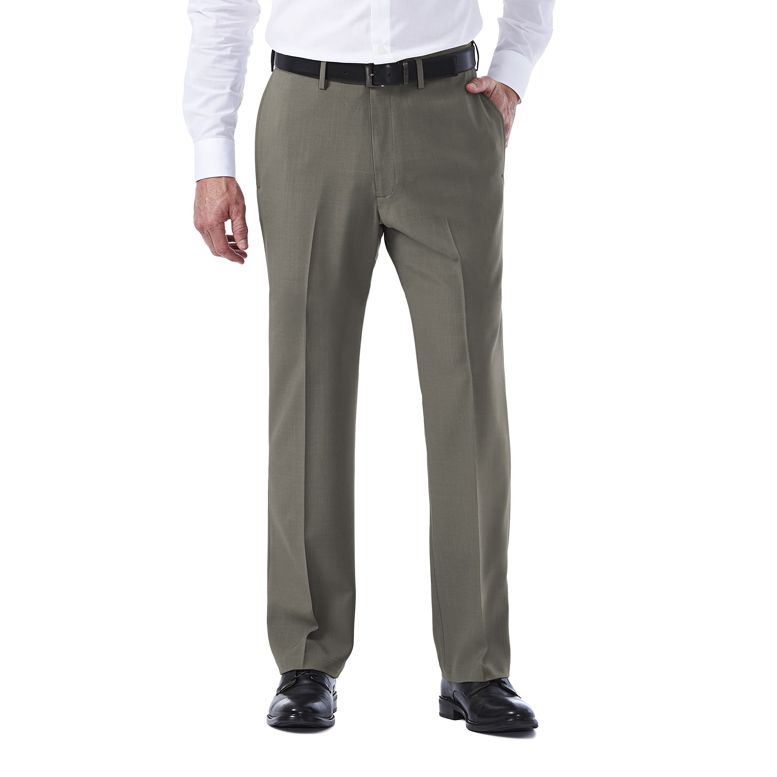 Haggar Herren ECLO Repreve Stria Flat Front Dress Pant Klassische Hose