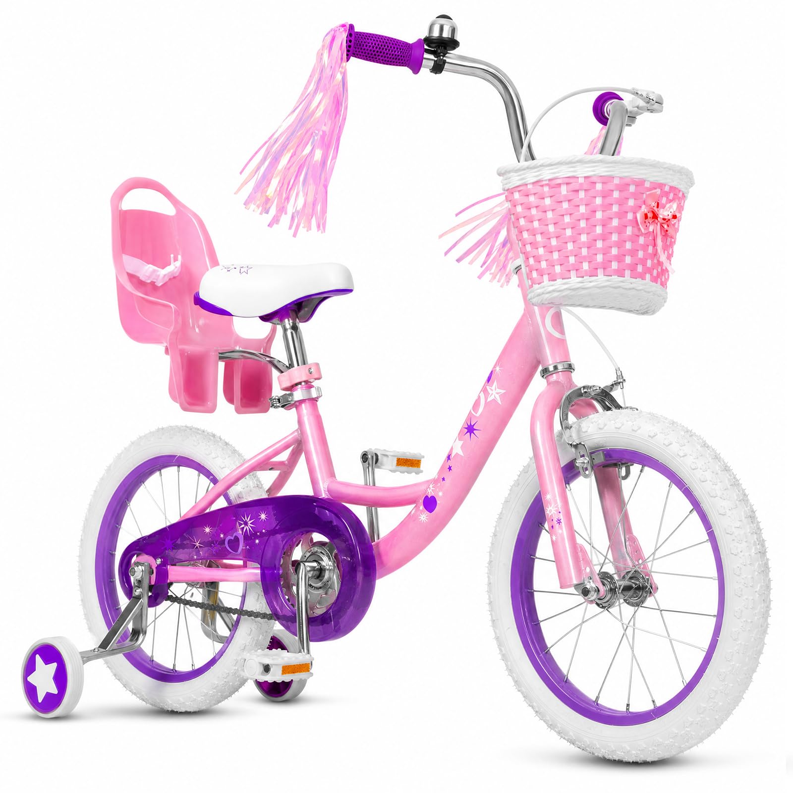 Yventix 14 16 Inch Kids Bike Girls Toddle Bicycle Ages 3-7 Training Wheels | Rid