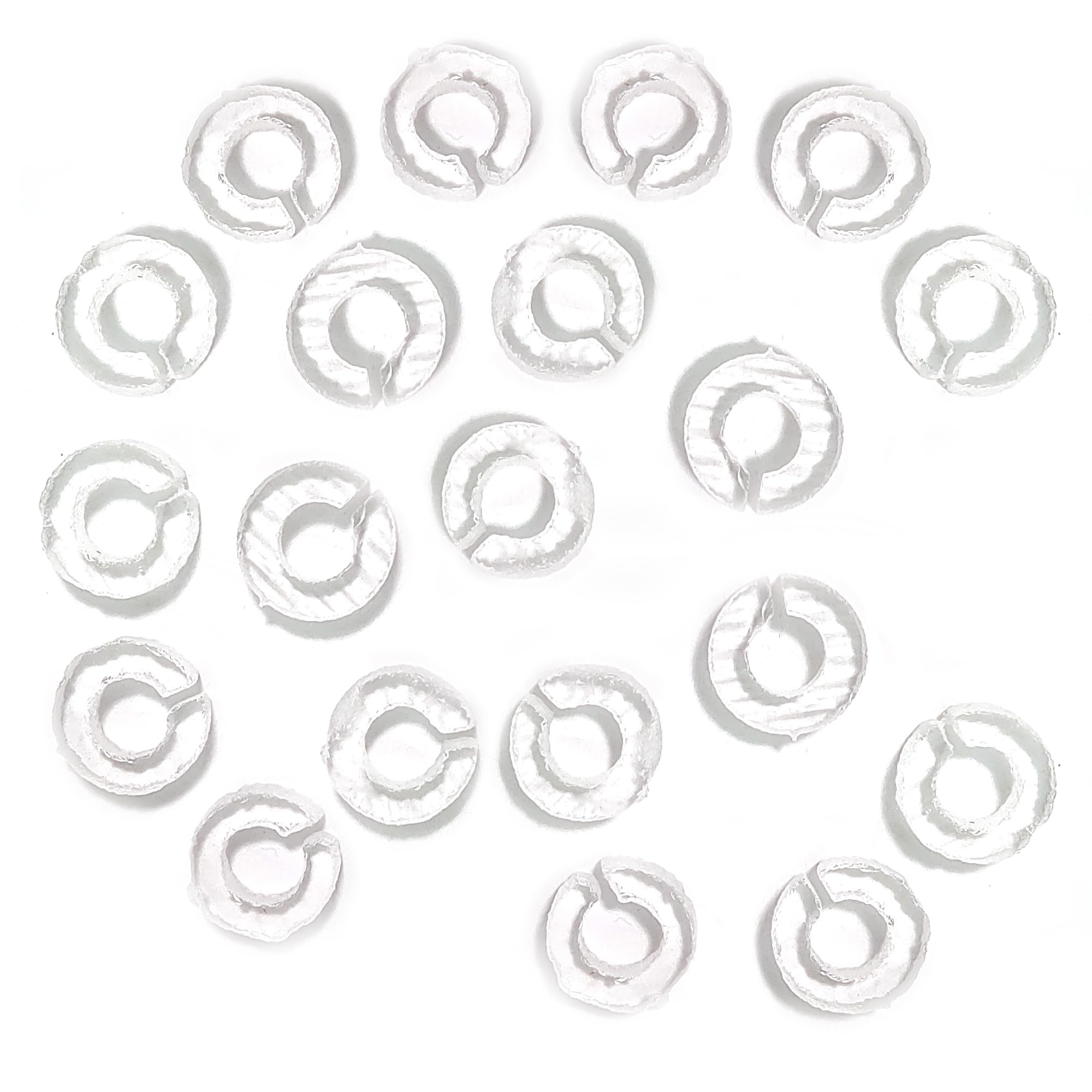 Fusible Glass Bails for Hanging Art - COE 90 Bullseye Clear Glass - Pack of 20
