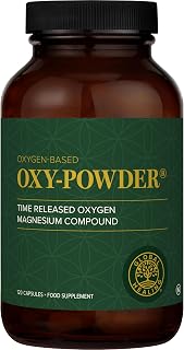 Global Healing Oxy-Powder Colon Cleanse - Time-Released Oxygen Magnesium Compound - Gas, Bloating & Occasional Constipation Relief for Adults and Natural Colon Cleanser (120 Capsules)