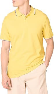 Amazon Essentials Men's Short Sleeve Slim-Fit Cotton Pique Polo Shirt, Breathable Collared