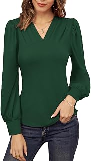 GRACE KARIN Shiny Shirt for Women Short Sleeve Elegant Sequin Shirt Tunic