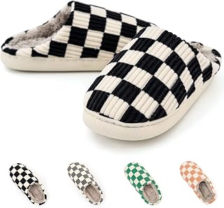 House Slippers for Women & Men Fuzzy Casual Indoor/Outdoor Shoes
