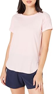Amazon Essentials Ladies Lightweight Crew Neck Relaxed Fit Fitness T-Shirt (Plus Size)