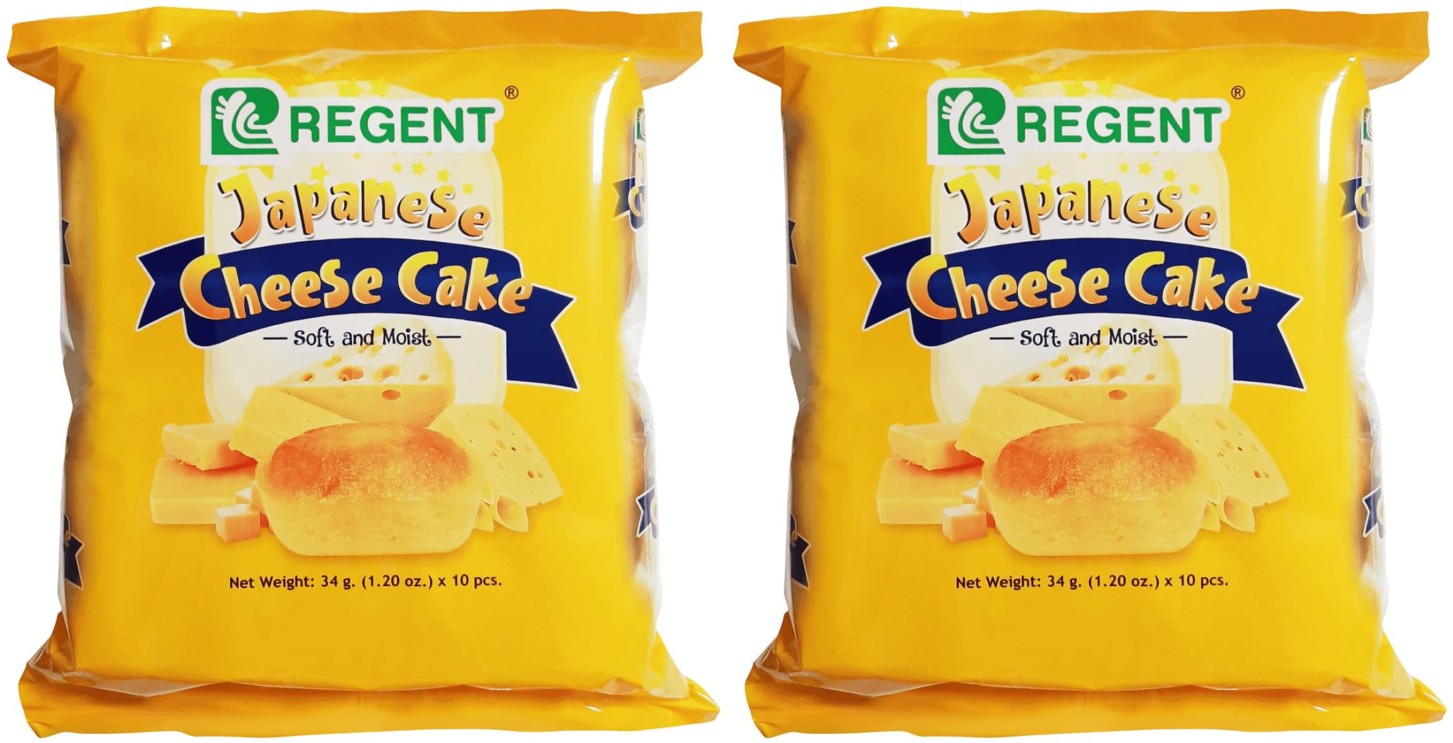 VALUBNDL: Regent Japanese Cheesecake Soft Snack 34g (Pack of 2, 20 Pcs)