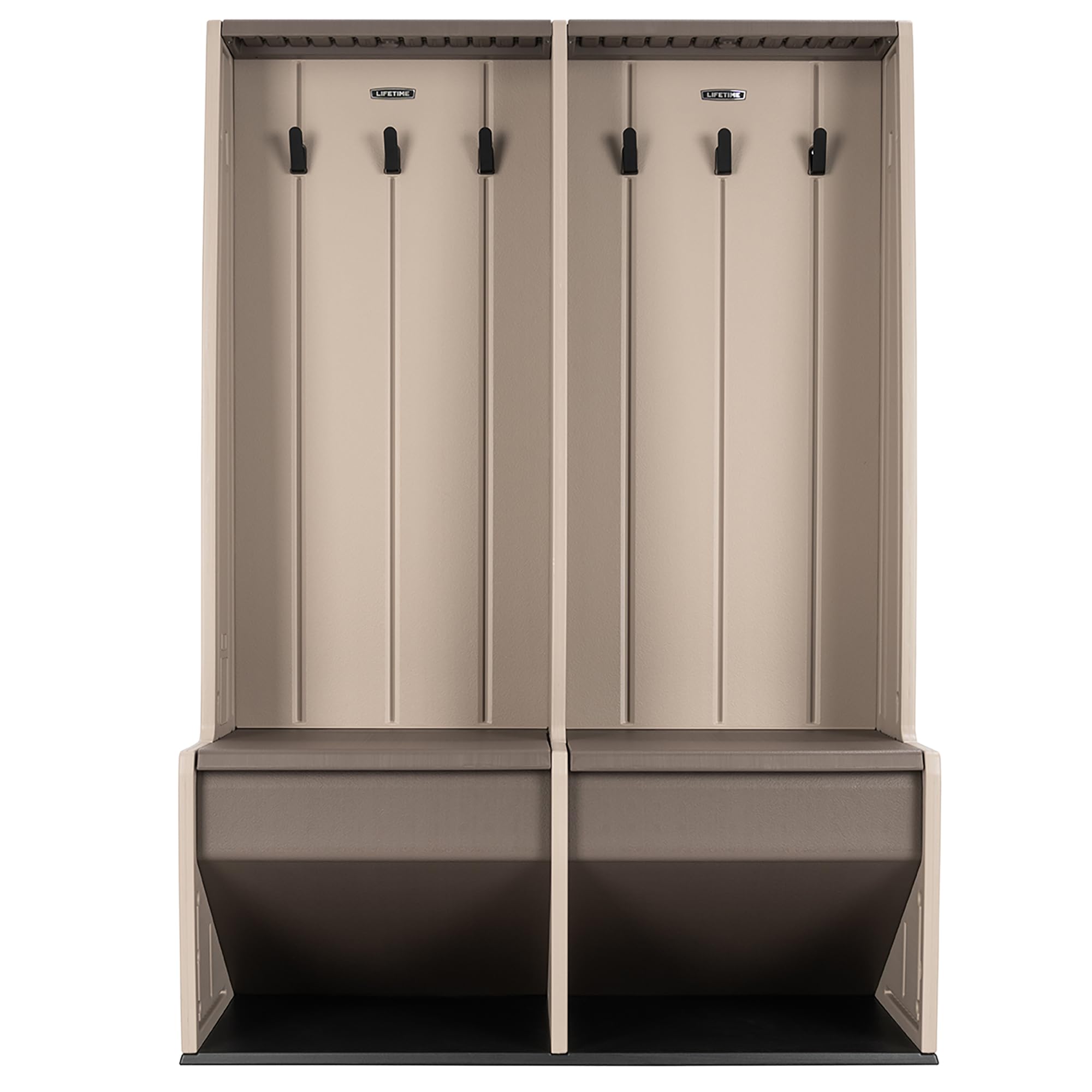 LIFETIME Home & Garage Storage Locker, Multi Purpose Organizer | Shoe Compartmen