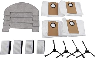 For uninell UR3 robot vacuum replacement parts pack side brushes filtration for MEDIA mop cloths and sealed dust collection bags