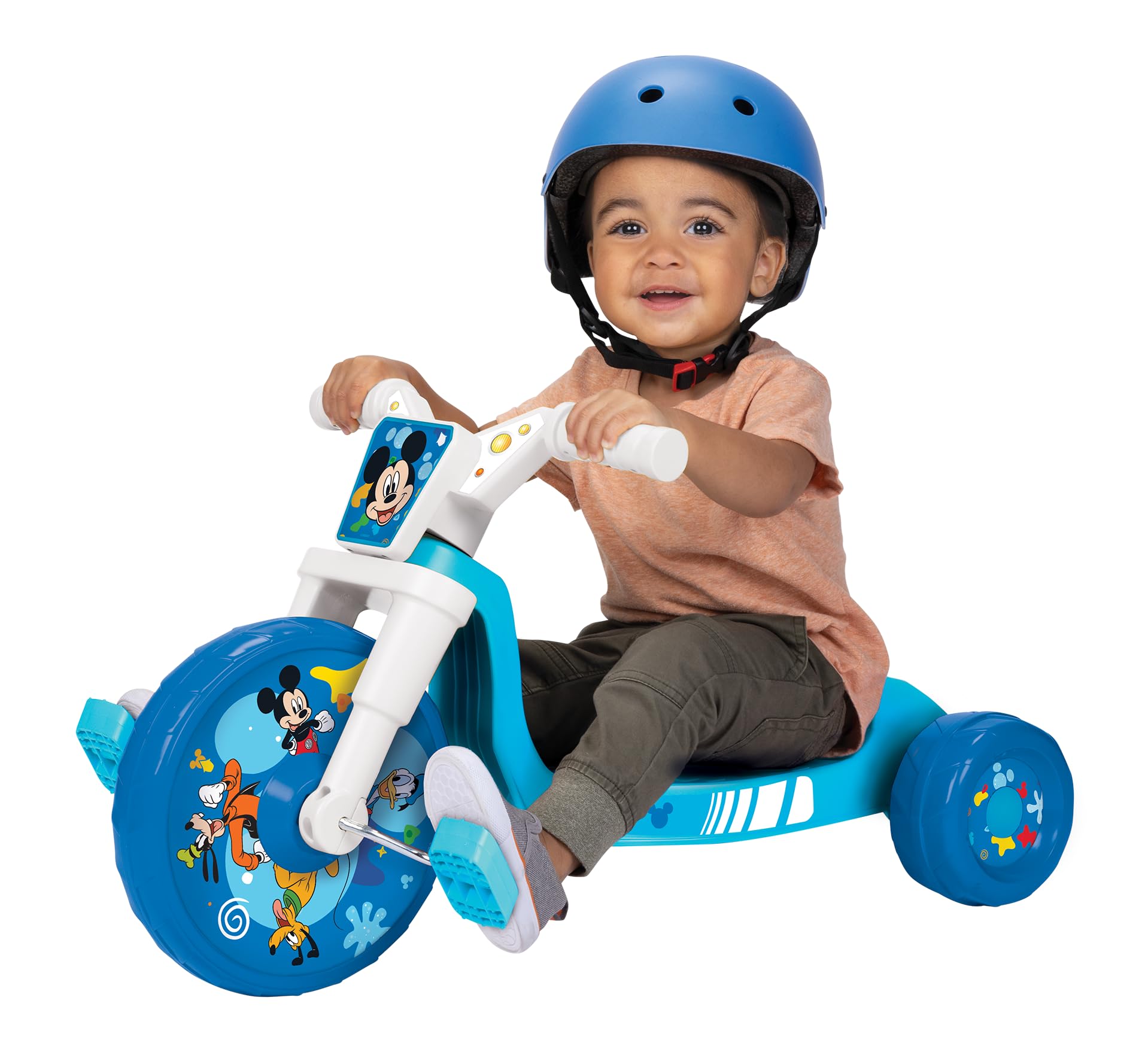 MICKEY MOUSE Ride-On 10" Fly Wheels Junior Cruiser Tricycle with Sounds - Toddle