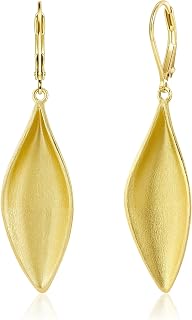 ALEXCRAFT Leaf Dangle Earrings Leverback Drop Earring for Women Jewelry