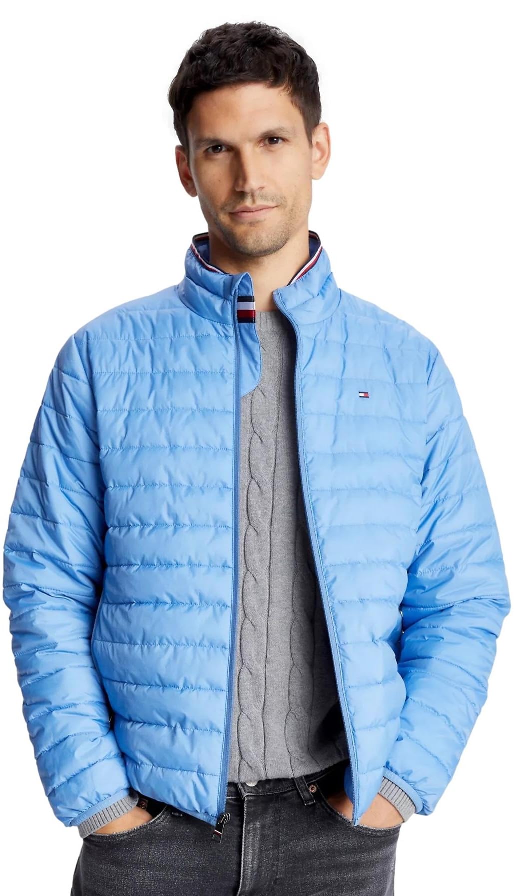Tommy Hilfiger Real Down Folding Padded Jacket Men's Down Coat