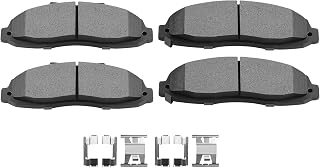 SCITOO D679 Front Semi-Metal Brake Pads Sets For Ford For F-150 1997-2003 | Fit For Lincoln For Blackwood 2002; Stable Braking Performance & Good Heat Dissipation