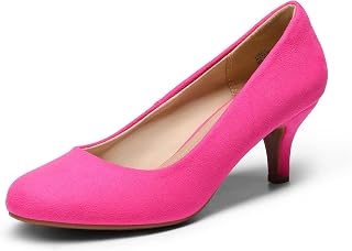 DREAM PAIRS Women's Low Heel Wedding Party Pumps