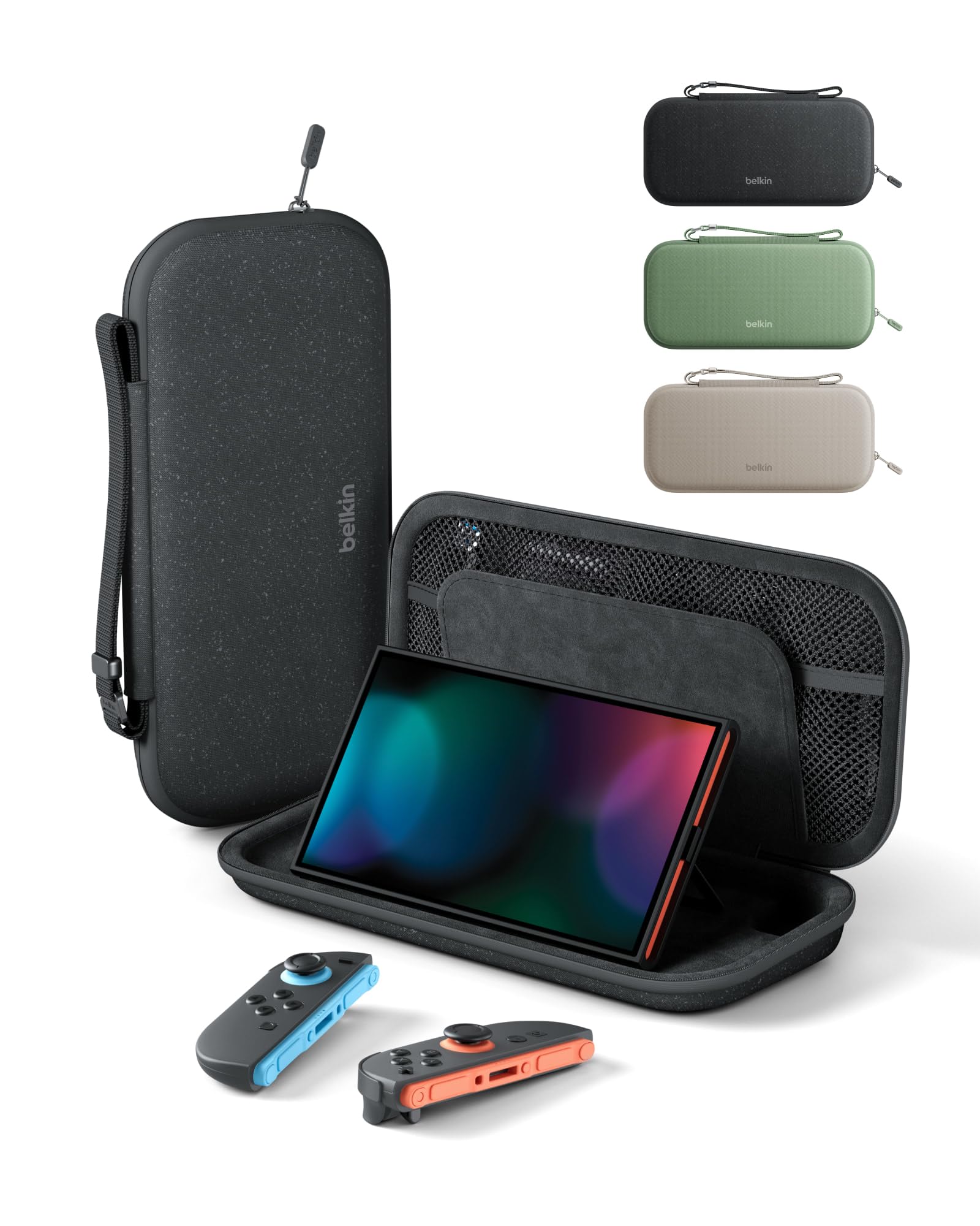 Belkin Nintendo Switch 2 Case, Slim Carrying Travel Bag with AirTag Holder | Har