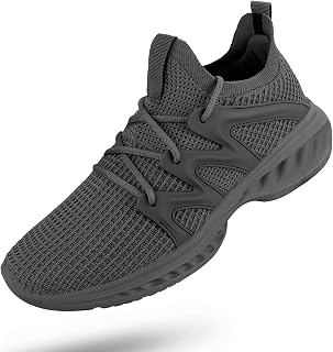 Pujcs Men's Slip on Walking Shoes Athletic Non Slip Tennis Running Shoes