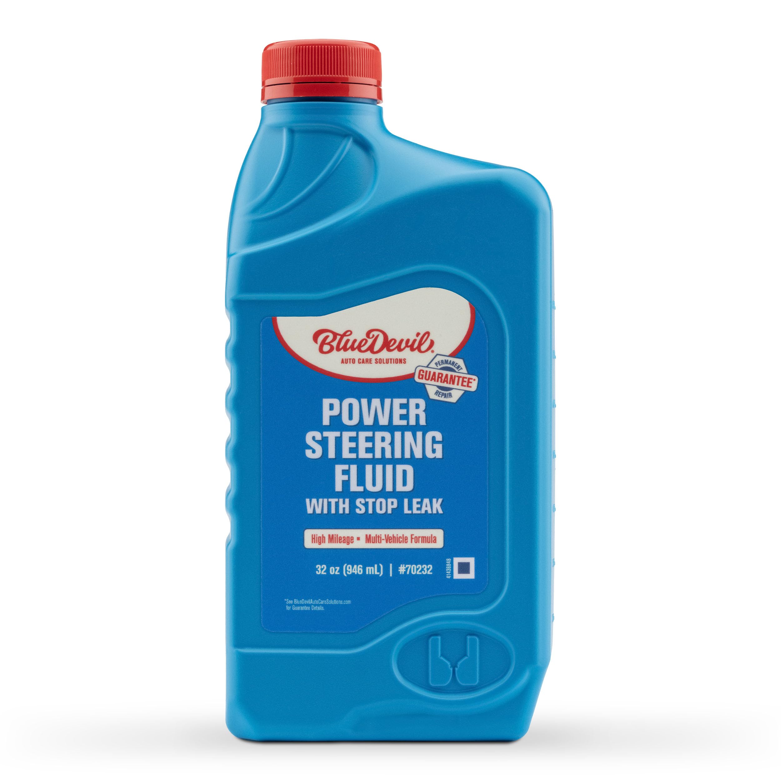 BlueDevil Products Power Steering Fluid w/Stop Leak - 1 Quart | For High-Mileage
