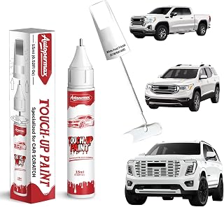 White Frost Tricoat(G1W/WA140X) Car Touch Up Paint for GMC | Color Accurate 2-In-1 Car Paint Scratch Repair Pen, Professional Scratch Remover for Vehicles Chips and Nicks Scuff