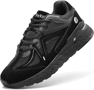 FitVille Running Shoes Men's Extra Wide Trainers Women's Sports Shoes Wide Fitness Shoes Comfortable Trainers Shoes for Plantar Fasciitis Foot Pain