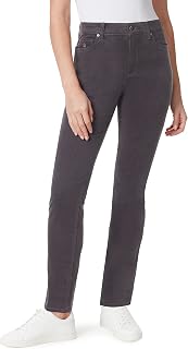 Gloria Vanderbilt Amanda Cord Slim HR Pants for Women
