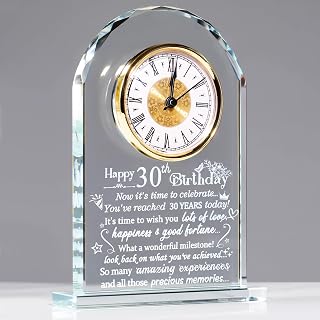 Ornalrist 30th Birthday Quartz Watch Gift for Women Men 30th Birthday Gift for Her Him Daughter Sister Home Decor