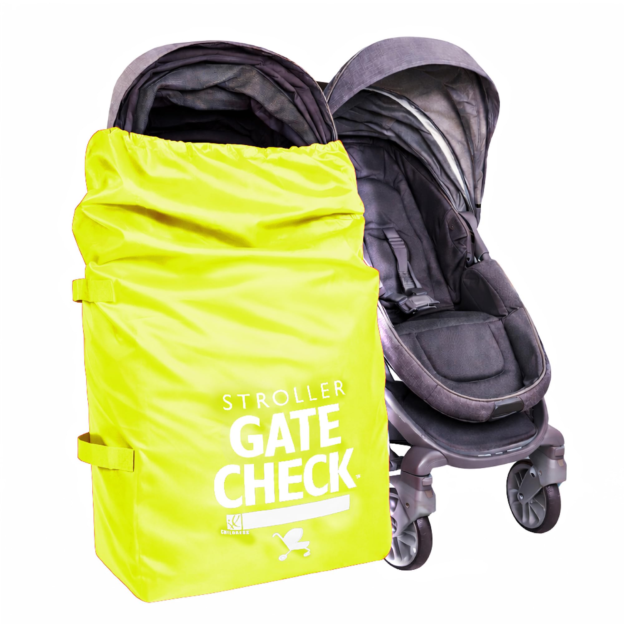J.L. Childress Gate Check Travel Bag for Single &amp; Double Strollers, Black | 