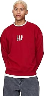 GAP Men's Logo Crewneck Fleece Sweatshirt