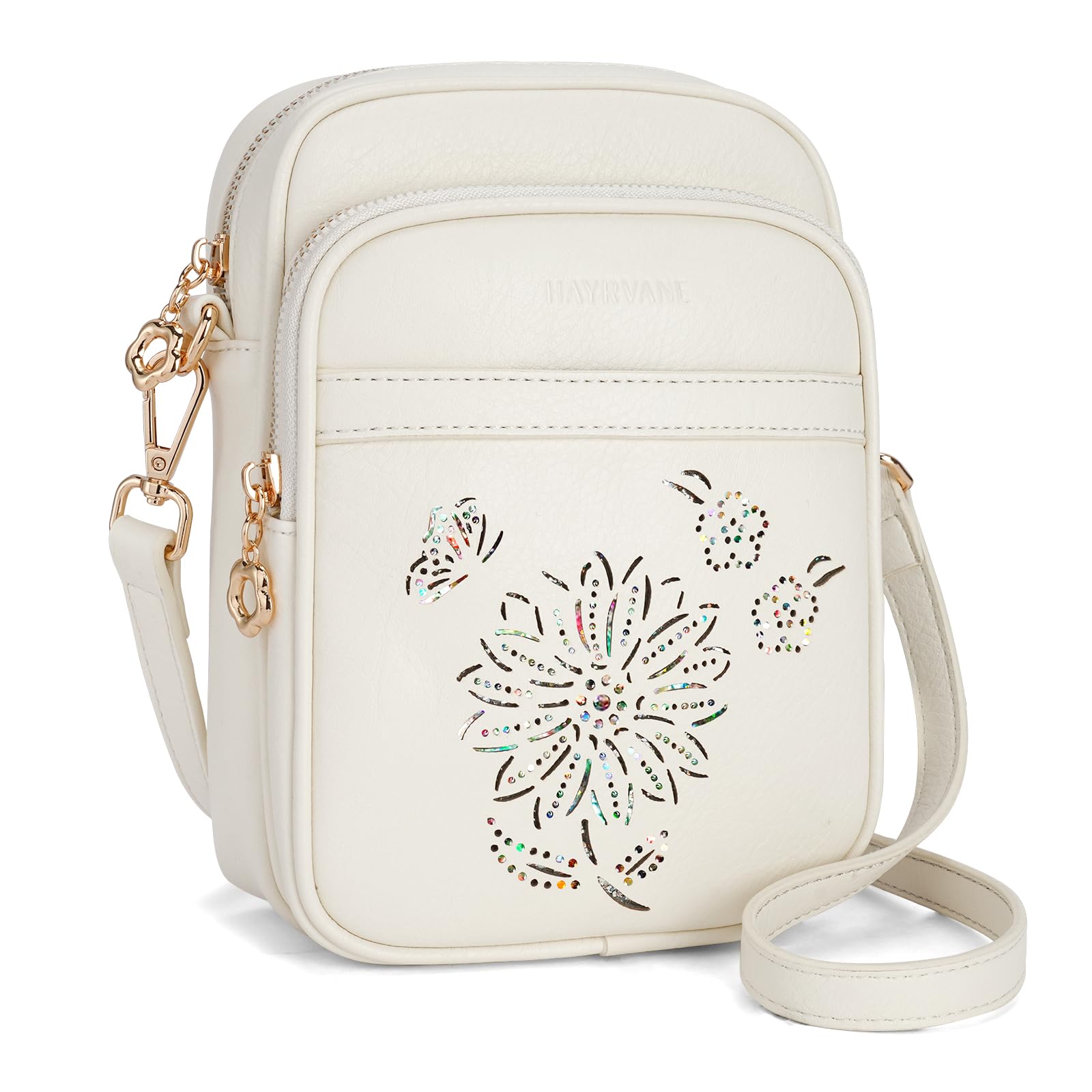 Small Crossbody Bags for Women, RFID Phone Purse with Card Slots, Triple Compart