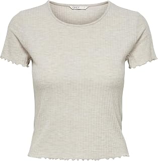 Only Onlemma Women's S/S Short Top Noos JRS T-Shirt (Pack of 1)