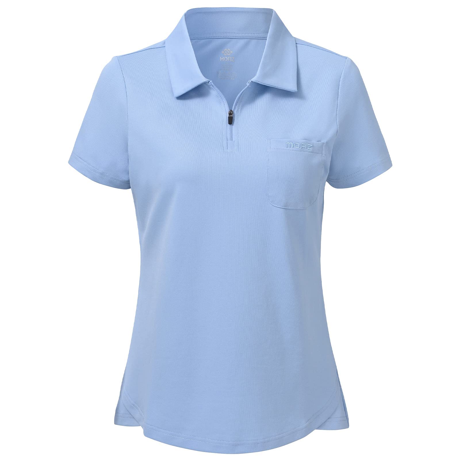 MoFiz Women's Polo Shirt Short Sleeve Golf Poloshirt Cotton Work Shirt Breathabl