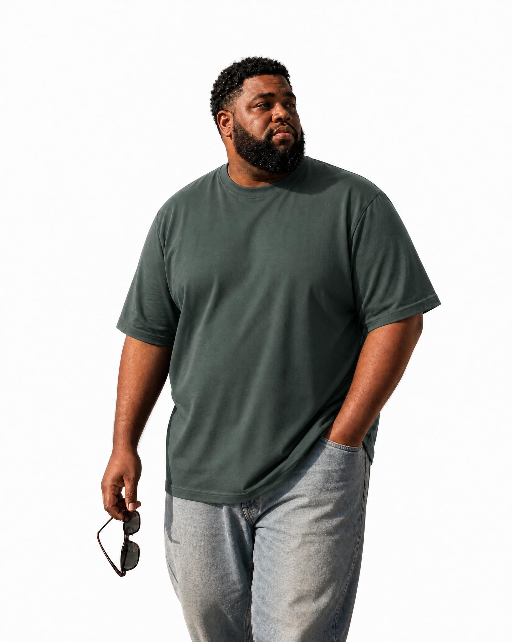 Premium Big & Tall Unisex Oversized T Shirt – Heavyweight 240 GSM Cotton Essenti