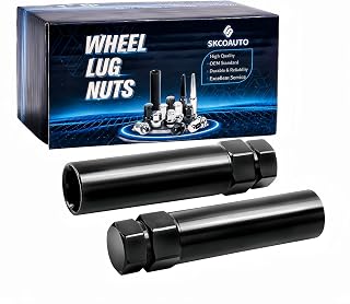2pcs 6 Point Spline Lug Nuts Key Tuner Socket Tool | Fit 12x1.5 12x1.25 Lug Nut 1/2 inch 3/4“ and 13/16“ Hex Socket Wrench 6 Spline Socket Key Black