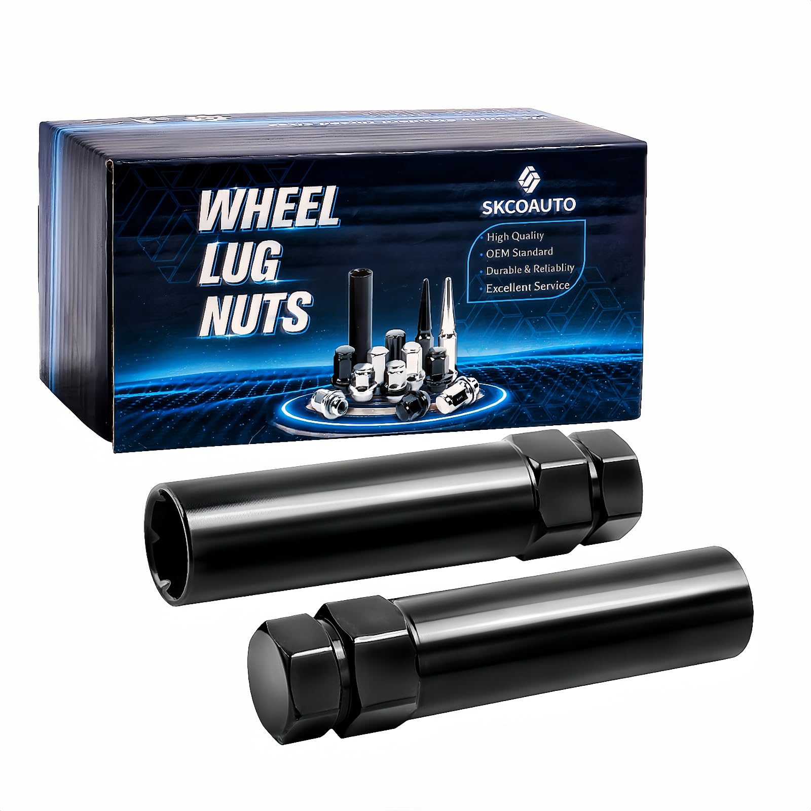 2pcs 6 Point Spline Lug Nuts Key Tuner Socket Tool | Fit 12x1.5 12x1.25 Lug Nut 