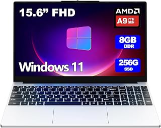 15.6-inch Laptop,8GB DDR 256GB SSD Expandable to 1TB,Portable Laptop Computer,CPU up to 3.2 GHz, Numeric Keypad,10000mAh Battery,USB3.0 Interface,WiFi5,BT4.2, Webcam, Type-C,Numpad,Slim laptops