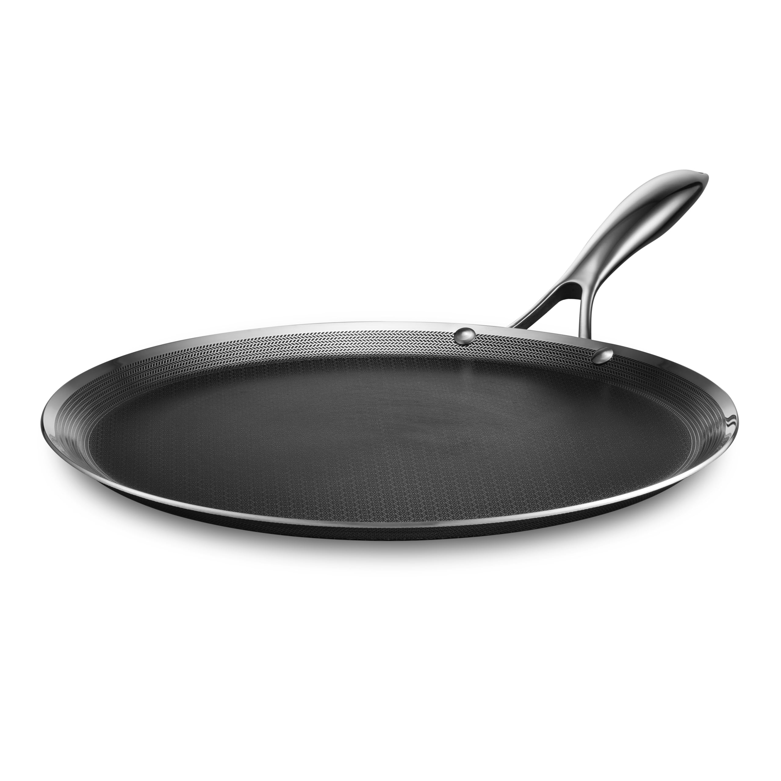 HexClad 13" Hybrid Nonstick Griddle Pan, BBQ, Dishwasher and Oven Safe | Stay-Co