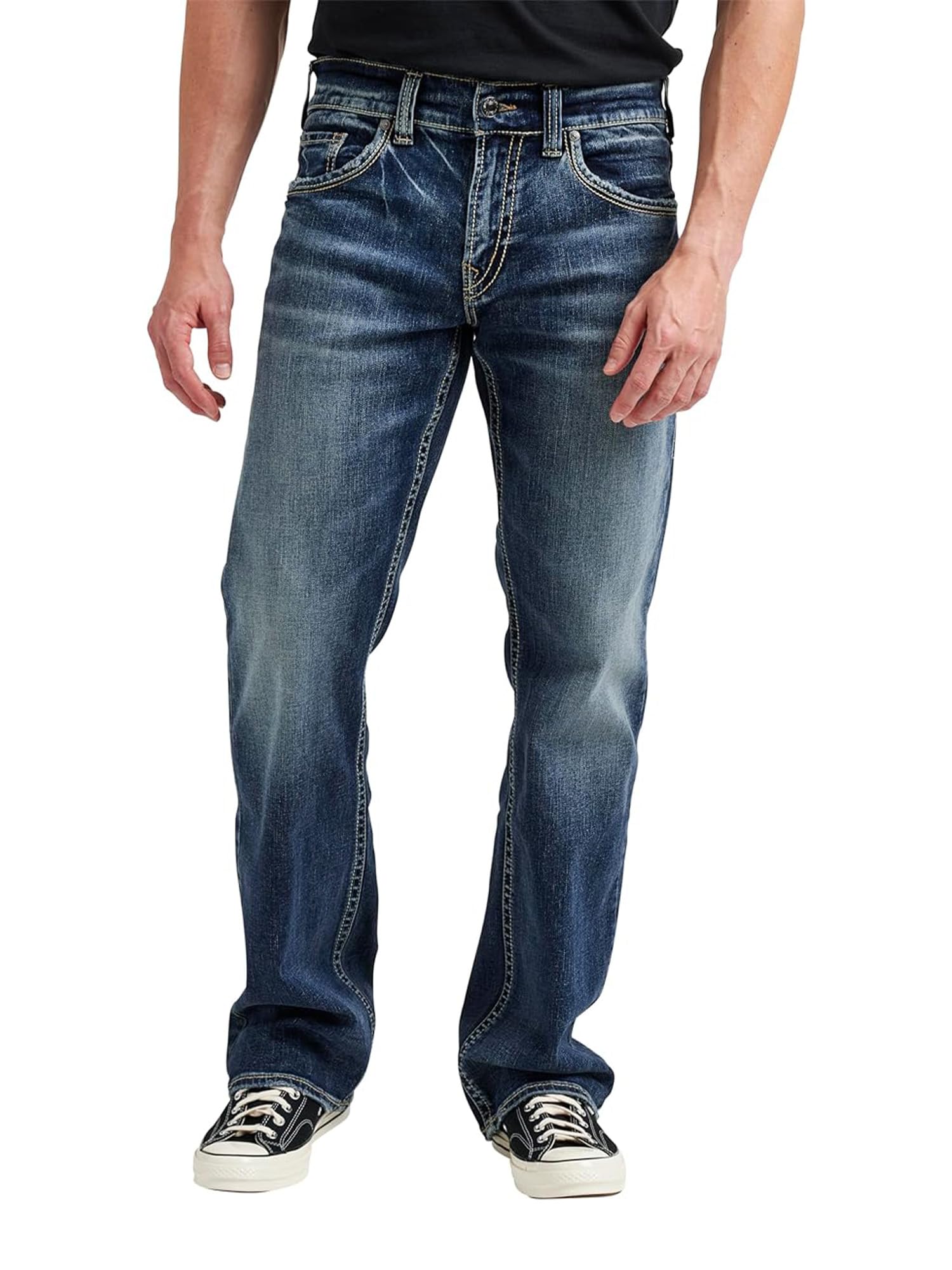 Silver Jeans Co. Men's Zac Relaxed Fit Straight Leg Jean - Legacy