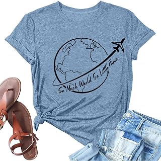 Women Adventure Shirt Vintage Nature Travel Graphic Casual Tees